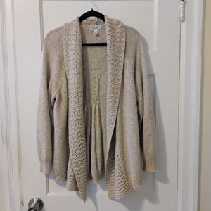 Beige Cardigan Sweater